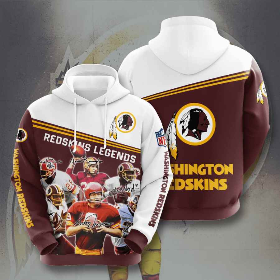 Sports American Football Nfl Washington Redskins Usa Sport All Over Print Hoodie 3D