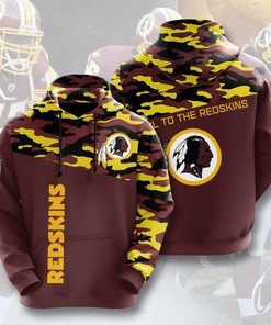 Sports American Football Nfl Washington Redskins Usa Sport All Over Print Hoodie 3D 1