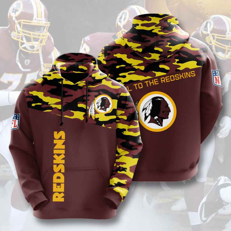 Sports American Football Nfl Washington Redskins Usa Sport All Over Print Hoodie 3D 1
