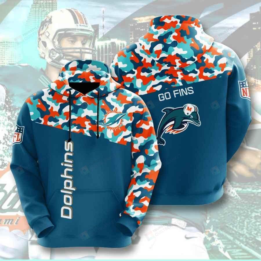 Sports American Nfl Miami Dolphins 3D All Over Print Hoodie Zip Hoodie