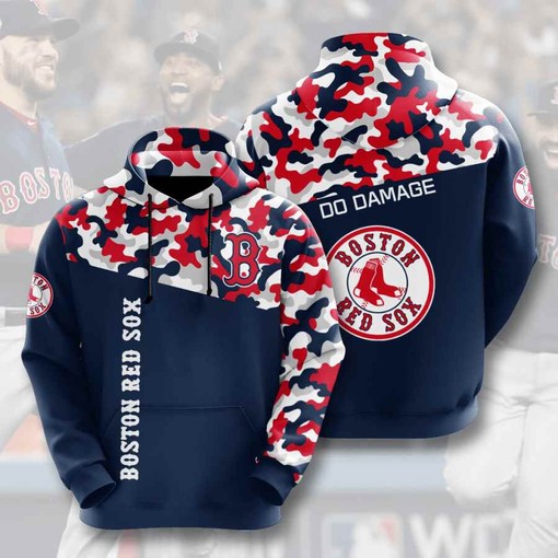 Sports Baseball Mlb Boston Red Sox Usa Sport All Over Print Hoodie 3D 2