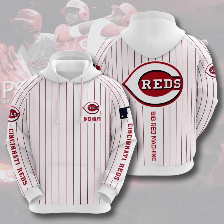 Sports Baseball Mlb Cincinnati Reds Usa All Over Print Hoodie 3D
