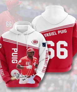 Sports Baseball Mlb Cincinnati Reds Yasiel Puig Usa Hoodie 3D