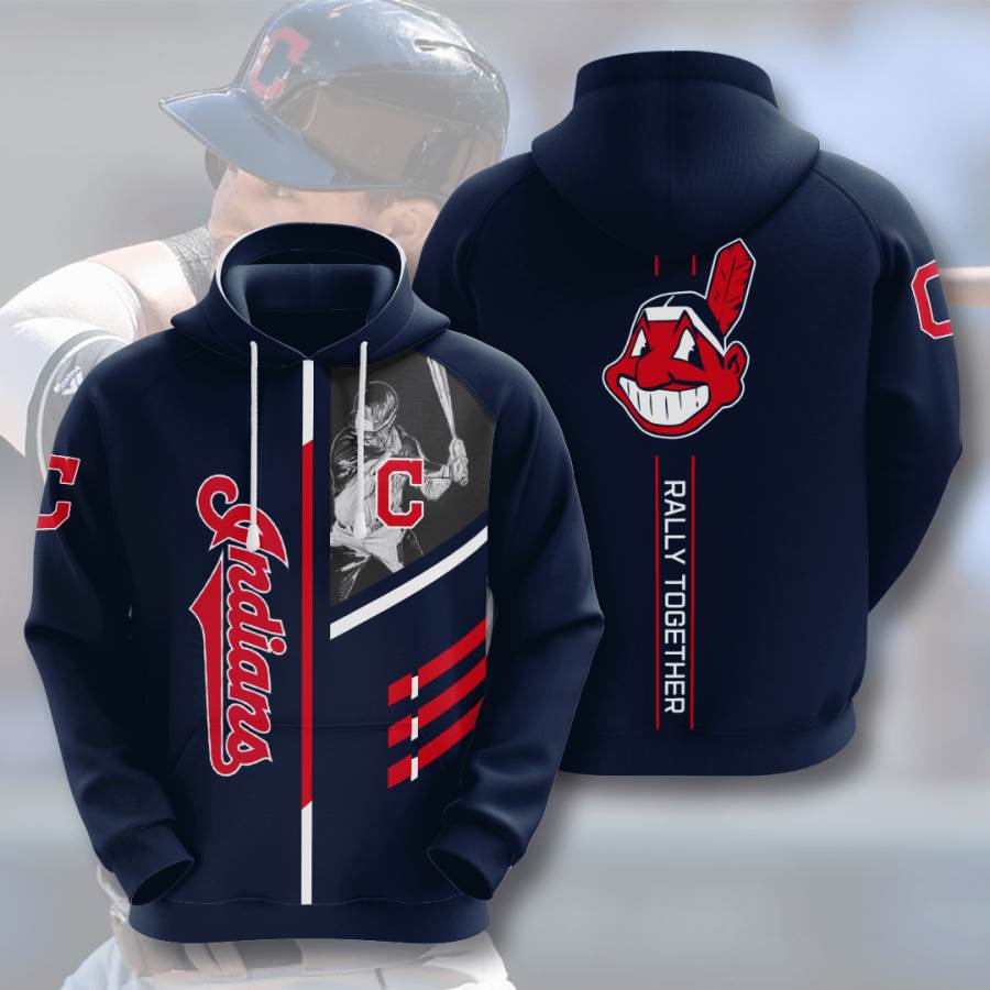 Sports Baseball Mlb Cleveland Indians Usa Sport All Over Print Hoodie 3D
