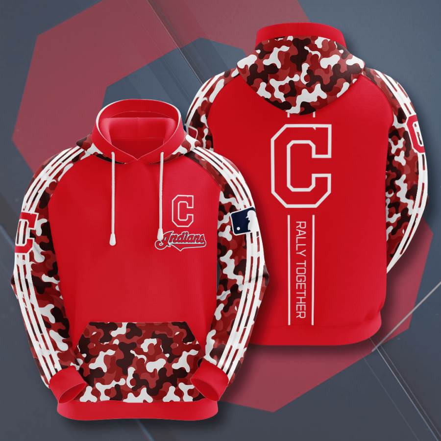 Sports Baseball Mlb Cleveland Indians Usa Sport All Over Print Hoodie 3D 3