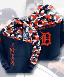 Sports Baseball Mlb Detroit Tigers Usa Sport All Over Print Hoodie 3D 1