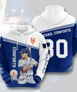 Sports Baseball Mlb New York Mets Michael Conforto Usa Hoodie 3D