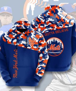 Sports Baseball Mlb New York Mets Usa Sport All Over Print Hoodie 3D