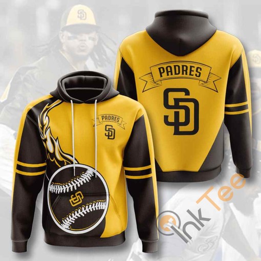 Sports Baseball Mlb San Diego Padres Usa Sport All Over Print Hoodie 3D 3