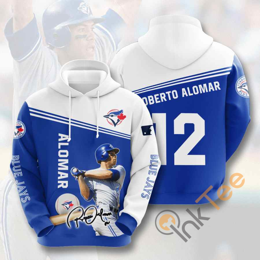 Sports Baseball Mlb Toronto Blue Jays Roberto Alomar Usa Hoodie 3D