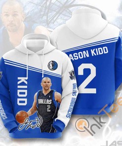 Sports Basketball Nba Dallas Mavericks Jason Kidd Usa Hoodie 3D