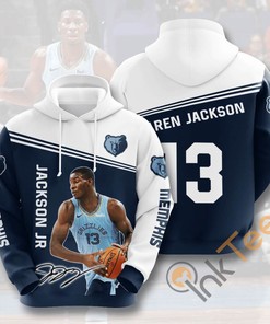 Sports Basketball Nba Memphis Grizzlies Jaren Jackson Jr. Usa Hoodie 3D