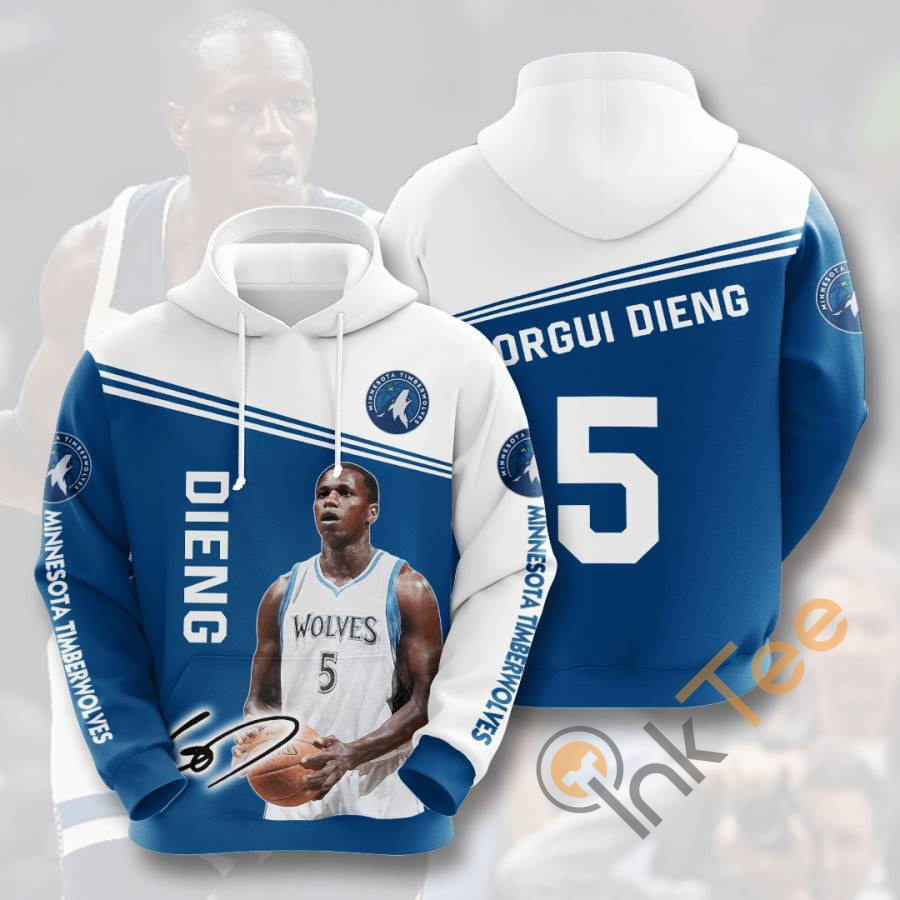 Sports Basketball Nba Minnesota Timberwolves Gorgui Dieng Usa Hoodie 3D
