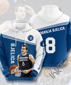 Sports Basketball Nba Minnesota Timberwolves Nemanja Bjelica Usa Hoodie 3D