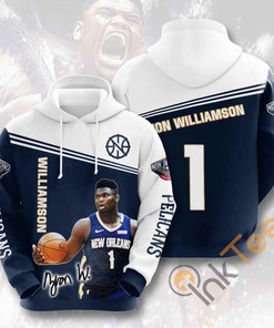 Sports Basketball Nba New Orleans Pelicans Zion Williamson Usa Hoodie 3D