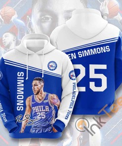 Sports Basketball Nba Philadelphia All Over Print Hoodie 3D