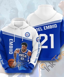 Sports Basketball Nba Philadelphia Hoodie 3D