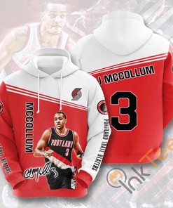 Sports Basketball Nba Portland Trail Blazers Cj Mccollum Usa Hoodie 3D