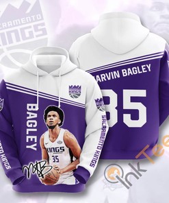 Sports Basketball Nba Sacramento Kings Marvin Bagley Iii Usa Hoodie 3D