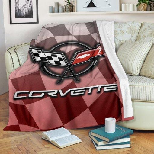 Sports Car Corvette C5 Blanket for Home Décor