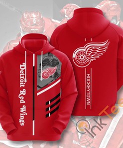 Sports Hockey Nhl Detroit Red Wings Usa Hoodie 3D