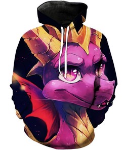 Spyro Spyro The Dragon Video Game Hoodie 3D