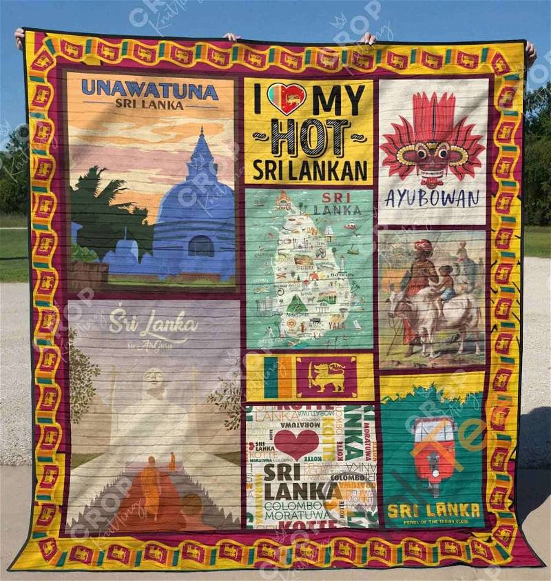 Sri Lanka Quilt Blanket Bedding Set