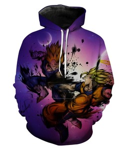 Ssj Goku Vs Majin Vegeta Dragon Ball Z Hoodie 3D