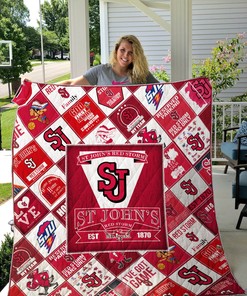 St. John's Red Storm Ncaa Quilt Blanket Bedding Set