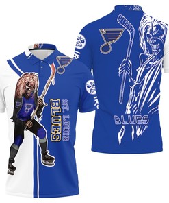 St. Louis Blues And Zombie 3D All Over Print Polo Shirt