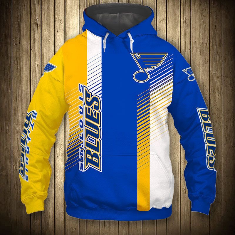 St. Louis Blues Hoodie 3D Cute Design Pullover Nhl