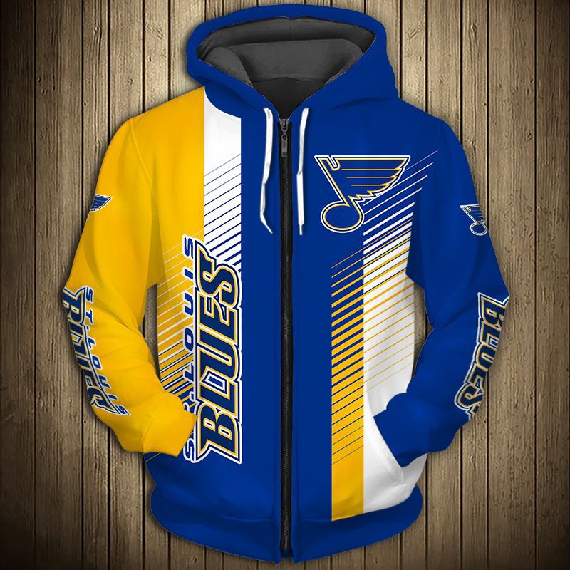 St. Louis Blues Hoodie 3D Cute Design Pullover Nhl - Image 3