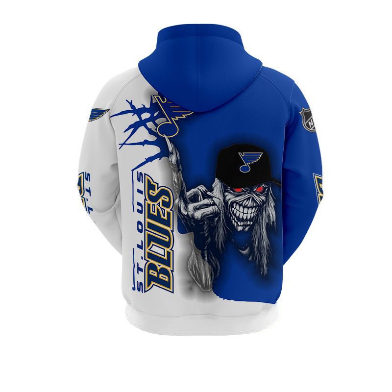 St. Louis Blues Hoodie Ultra Death Graphic Gift for Halloween - Image 2