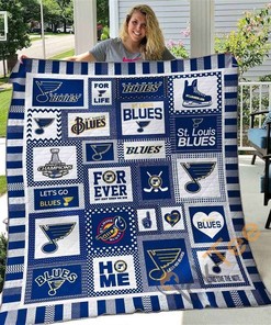 St. Louis Blues Quilt Blanket Bedding Set
