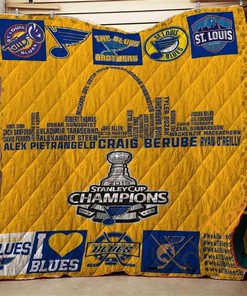 St. Louis Blues Stanley Cup Champions 2019 Quilt Blanket Bedding Set