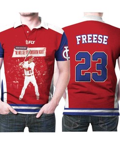 St Louis Cardinals David Freese 23 Mlb Baseball Team Freese Lovers Polo Shirt