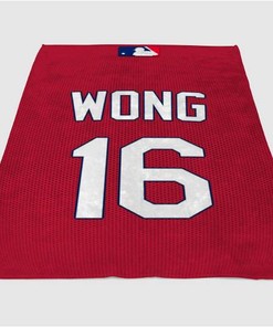 St Louis Cardinals Jersey Sherpa Fleece Blanket Gifts for Family, for Couple