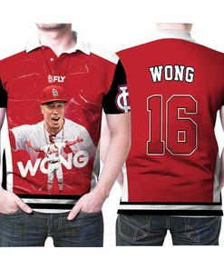 St Louis Cardinals Kolten Wong 16 Mlb Baseball Team Kolten Wong Lovers Polo Shirt