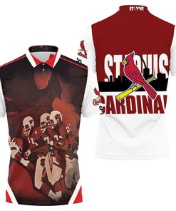 St Louis Cardinals Legend Manual Oil Paint Style 3D All Over Print Polo Shirt