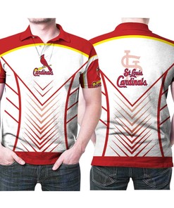 St Louis Cardinals Mlb Logo Arrow Pattern Designed For St Louis Cardinals Fan 3D All Over Print Polo Shirt