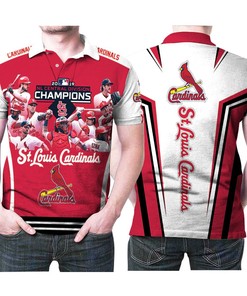 St Louis Cardinals Nl Central Division Champions Legends Mlb Baseball Team 2 Polo Shirt