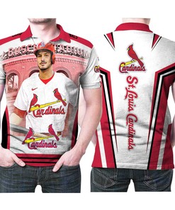 St Louis Cardinals Nolan Arenado 28 Great Player Mlb Baseball Team Logo Polo Shirt