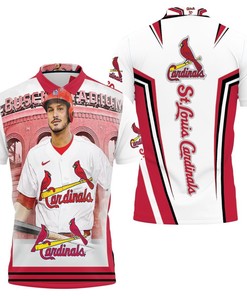 St Louis Cardinals Nolan Arenado Busch Stadium 3D All Over Print Polo Shirt