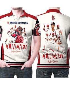 St Louis Cardinals Series Rotation Legends Assemble Mlb Baseball Team Polo Shirt