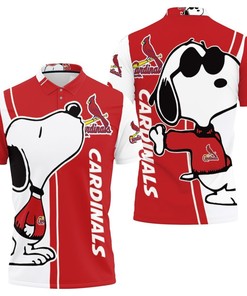 St. Louis Cardinals Snoopy Lover 3D All Over Print Polo Shirt