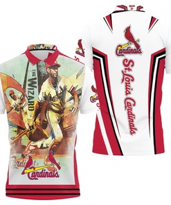 St Louis Cardinals The Wizard Ozzie Smith 3D All Over Print Polo Shirt