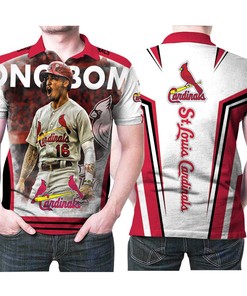 St Louis Cardinals Wong Bomb Kolten Wong 16 Mlb Baseball Team 3D All Over Print Polo Shirt