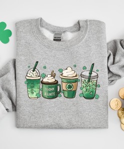 St. Patrick's Coffee Shirt, Lucky Latte Shirt Shirt, Funny St Patrick's Day Shirt, Shamrock Shirt, St. Patrick's Day Gift