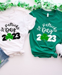 St Patricks Day 2023 Shirt, St Patricks Day Sweatshirt, Lucky T-shirt, Clover Sweatshirt, Gift For Irish, Women St Patricks Day Shirt