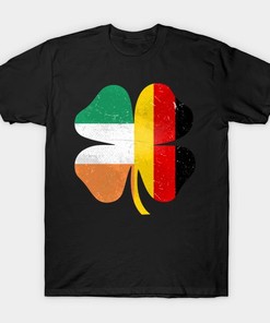 St. Patrick's Day Clover Ireland Germany Flag Shirt